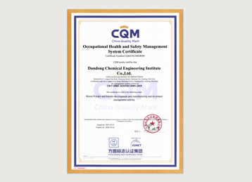 ISO 14001 環(huán)境管理體系認(rèn)證證書